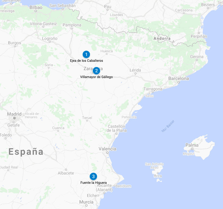 CC2 - Locations in Spain Circular Case 2